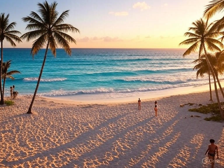 Bimini beach with turquoise water — Bahamas island hopping starting point