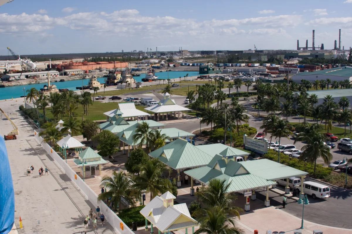 Lucayan Harbour on Grand Bahama, the ferry port serving Freeport