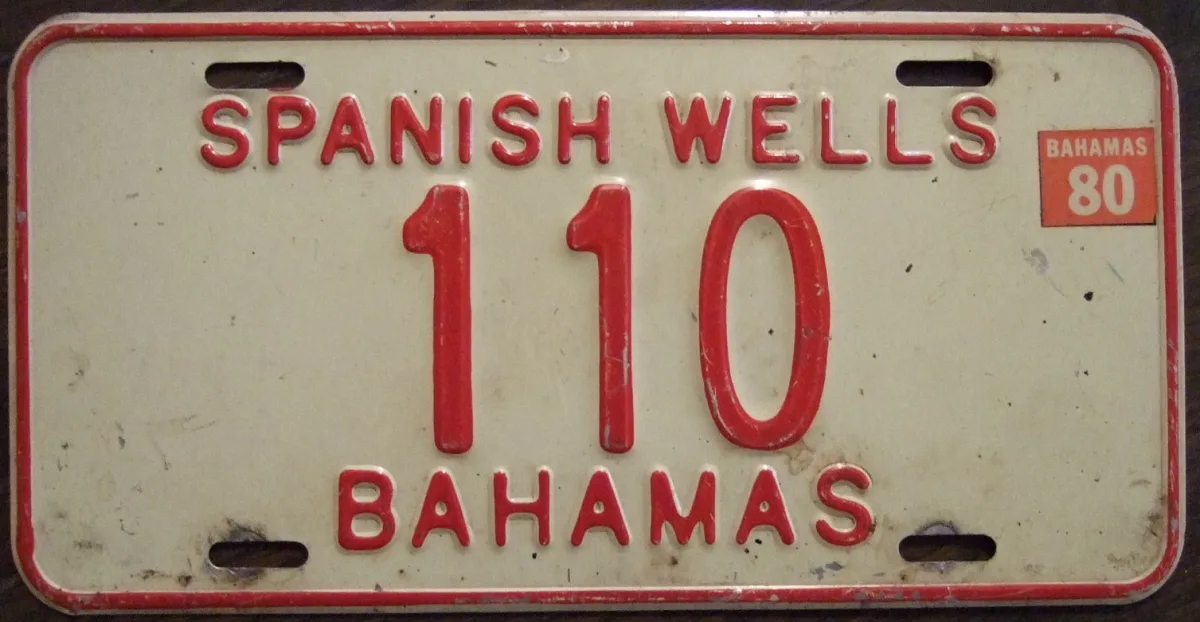 Spanish Wells waterfront on St. George's Cay, Bahamas