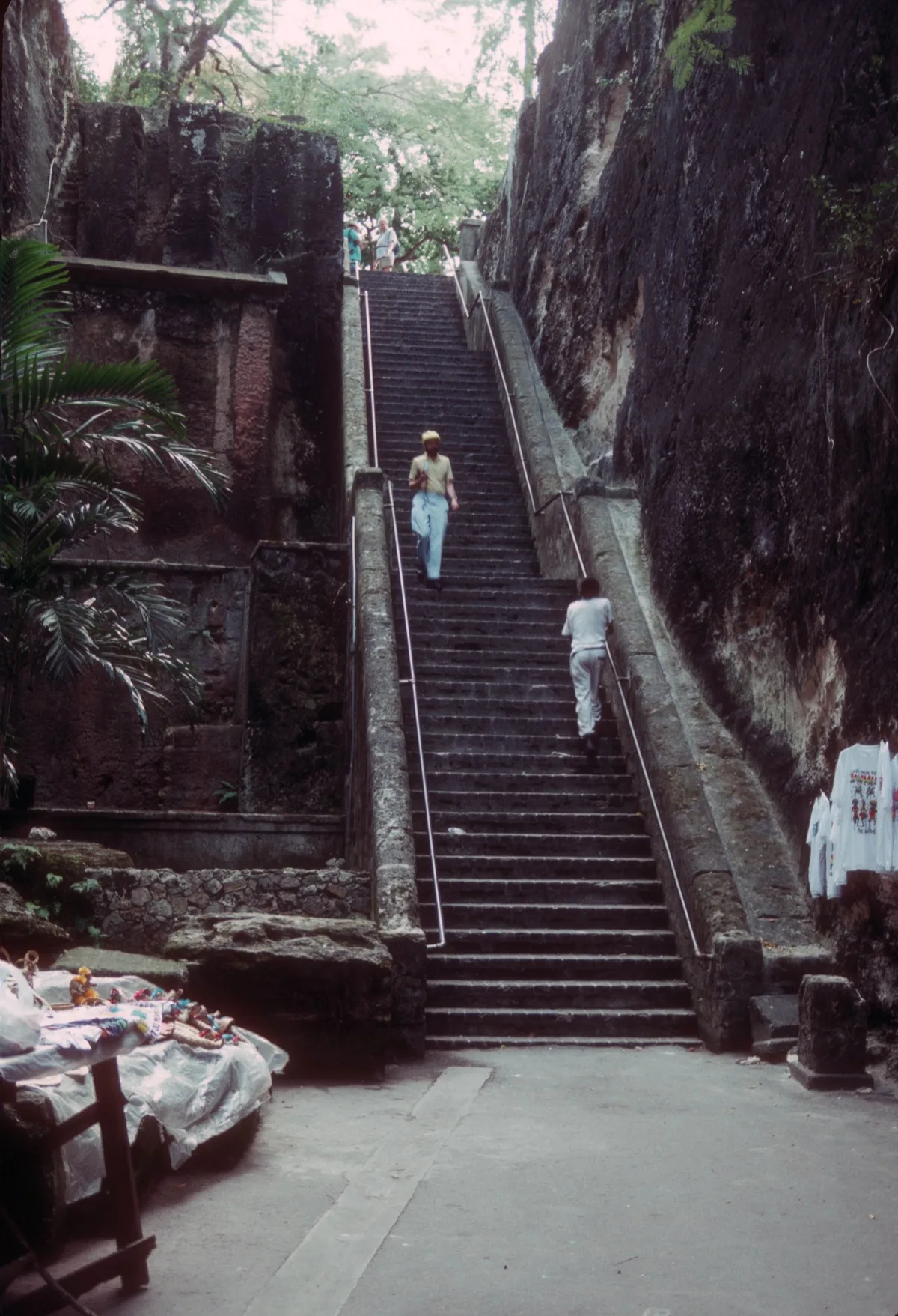 The Queen's Staircase in Nassau - 65 steps carved from solid limestone in the 1790s
