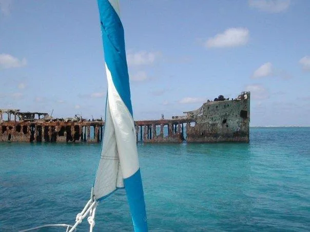 SS Sapona concrete shipwreck off Bimini, Bahamas